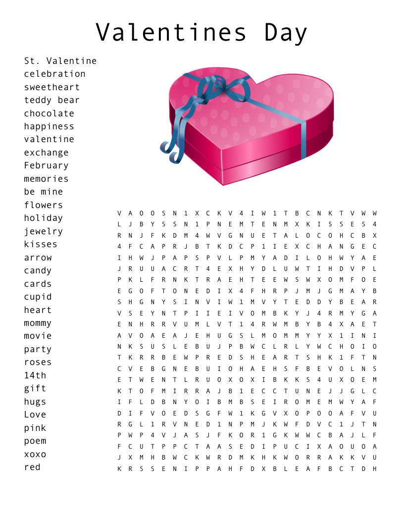 Valentine Word Search WordMint Valentine Word Search WordMint