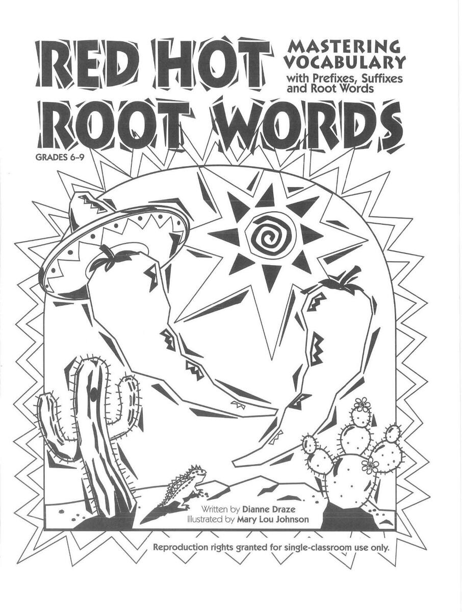 Vocabulary Red Hot Manual pdf Home Page Of The Cougars