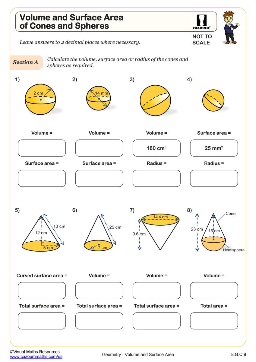 Volume Word Problems Worksheet PDF Printable Geometry Worksheet Cazoom Math