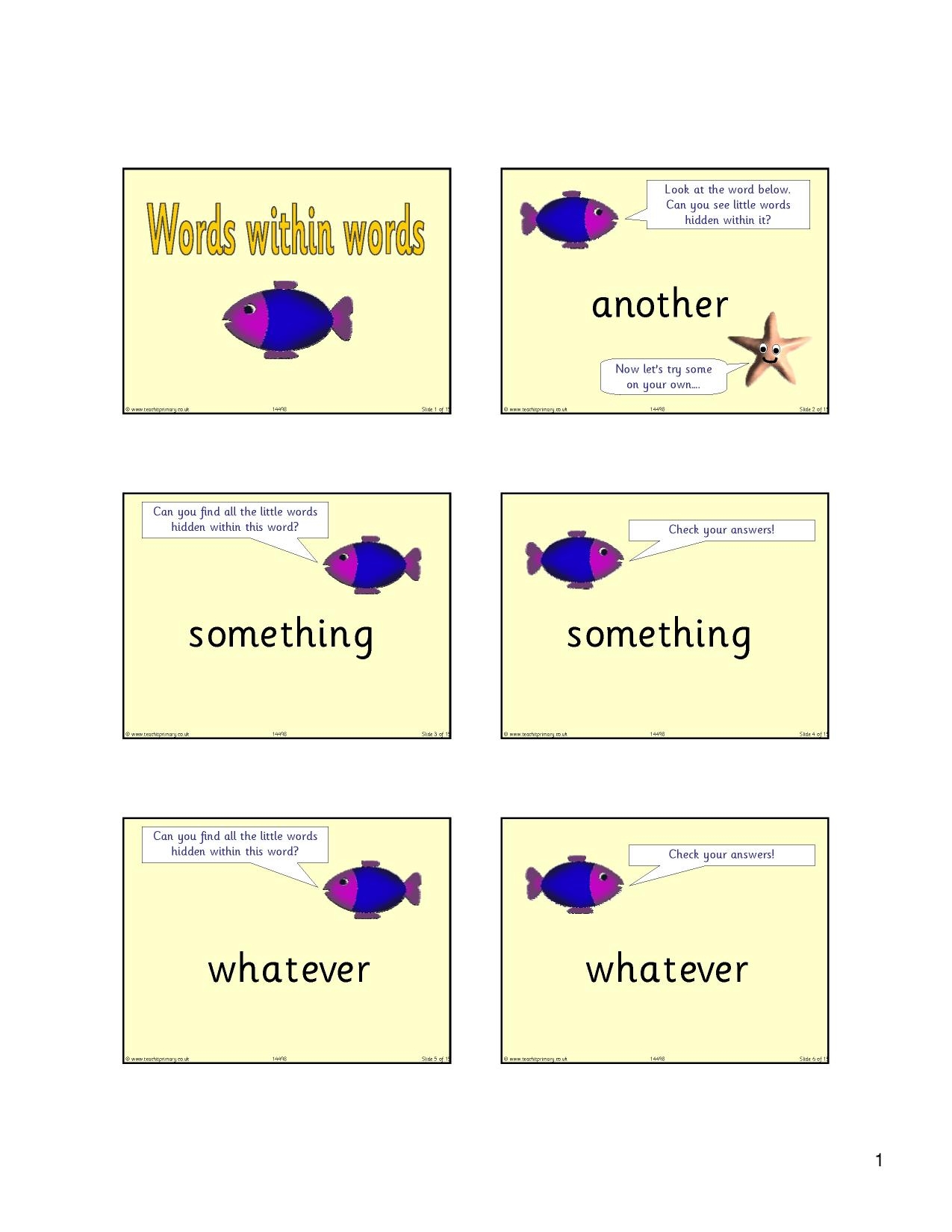 Words Within Words